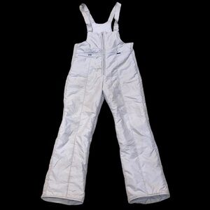Vintage 70's/80’s Snuggler Overalls Snow Bib Men Size XL Light Grey Taslan Bib